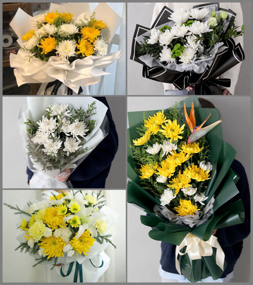 浙江省丽水龙泉市龙渊街道小白岸村白事花束代送